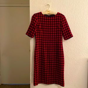 Gorgeous “Pink Tartan” wool dress. Checkered red/black - great fit.